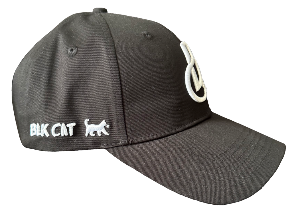 Blk Cat Logo Cap (Charcoal Black)