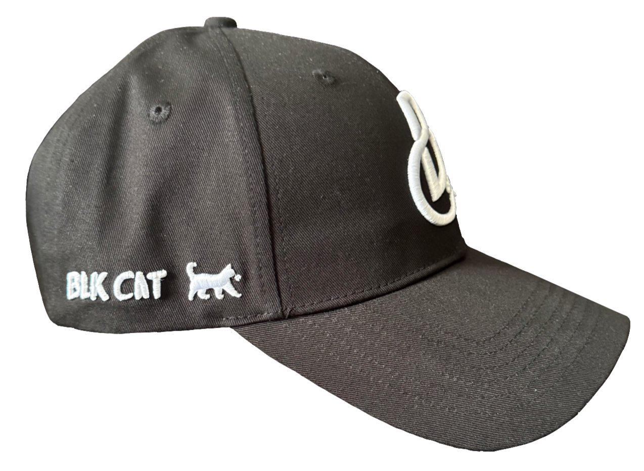 Blk Cat Logo Cap (Charcoal Black)