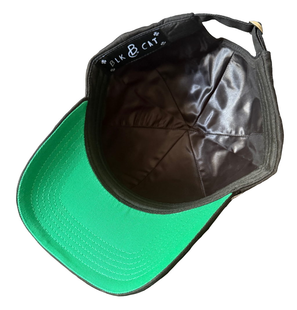 Blk Cat Logo Cap (Charcoal Black)