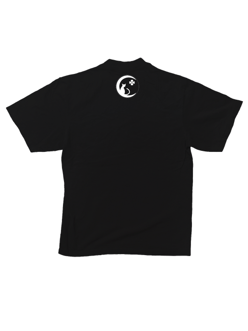 Blk Cat Tee (Charcoal Black)