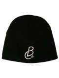 Blk Cat Satin Lined Logo Beanie (Charcoal Black)