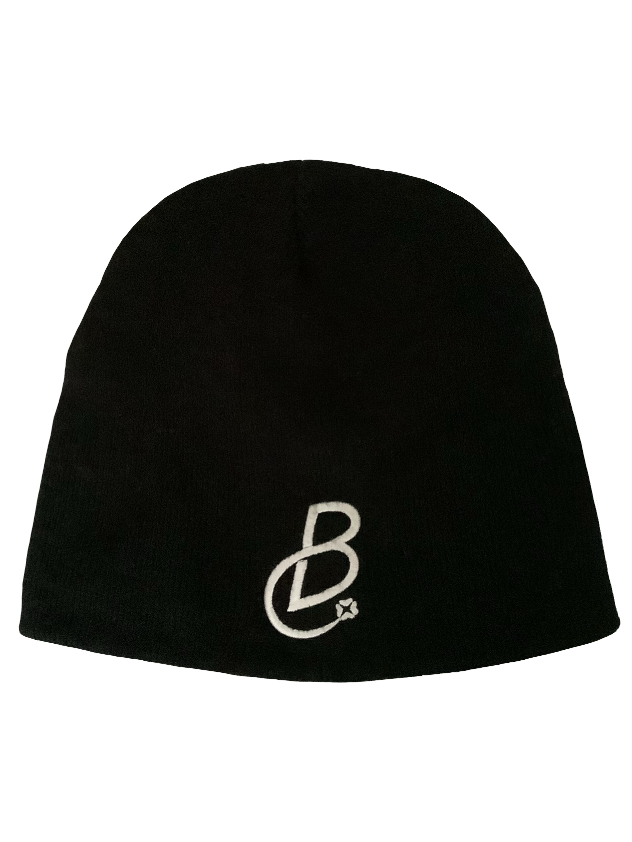 Blk Cat Satin Lined Logo Beanie (Charcoal Black)
